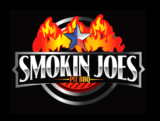 Smokin Joes Pit BBQ logo design by AamirKhan