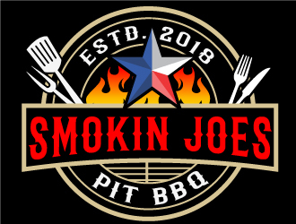 Smokin Joes Pit BBQ logo design by Suvendu