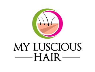 My Luscious Hair logo design by Suvendu