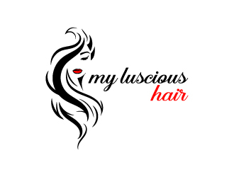 My Luscious Hair logo design by aryamaity