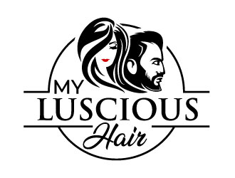 My Luscious Hair logo design by MonkDesign