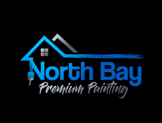 North Bay Premium Painting logo design by keptgoing