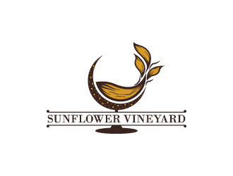 Sunflower Vineyard logo design by WRDY