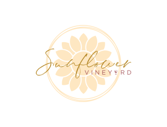 Sunflower Vineyard logo design by RIANW