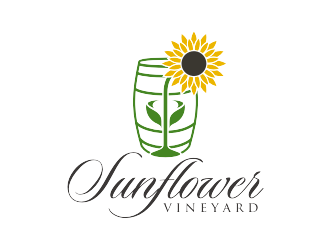 Sunflower Vineyard logo design by dhe27