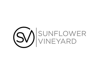 Sunflower Vineyard logo design by Inaya