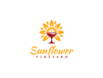 Sunflower Vineyard logo design by KaySa