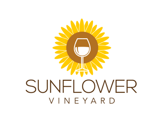 Sunflower Vineyard logo design by kunejo