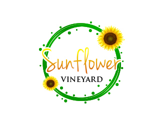 Sunflower Vineyard logo design by MarkindDesign