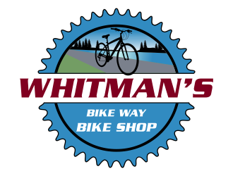 Whitmans Bike Way Bike Shop logo design by Kruger