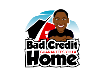 Bad Credit Guarantees You A Home logo design by KDesigns