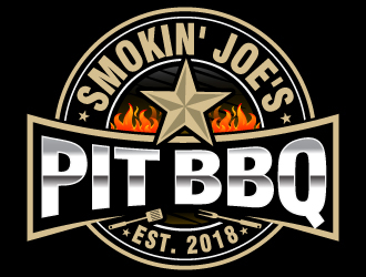 Smokin Joes Pit BBQ logo design by LucidSketch
