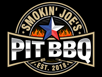 Smokin Joes Pit BBQ logo design by LucidSketch