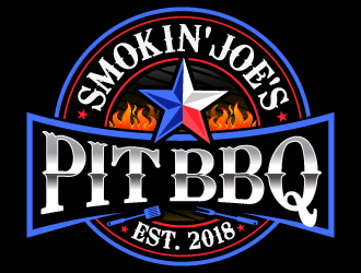 Smokin Joes Pit BBQ logo design by LucidSketch