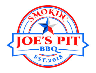 Smokin Joes Pit BBQ logo design by aryamaity
