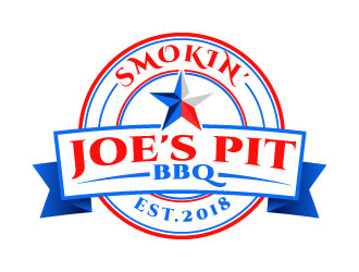 Smokin Joes Pit BBQ logo design by aryamaity