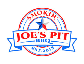 Smokin Joes Pit BBQ logo design by aryamaity