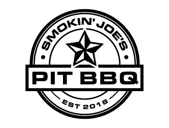 Smokin Joes Pit BBQ logo design by jonggol