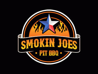 Smokin Joes Pit BBQ logo design by Bananalicious