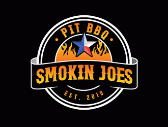 Smokin Joes Pit BBQ logo design by Bananalicious