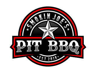 Smokin Joes Pit BBQ logo design by jm77788