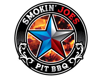 Smokin Joes Pit BBQ logo design by REDCROW