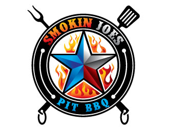 Smokin Joes Pit BBQ logo design by REDCROW
