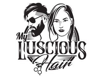 My Luscious Hair logo design by DreamLogoDesign