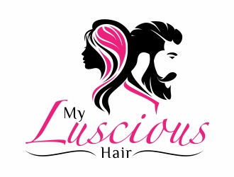 My Luscious Hair logo design by MonkDesign