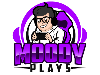 Moody Plays logo design by AamirKhan