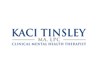Kaci Tinsley, MA, LPC - Clinical Mental Health Therapist logo design by GassPoll