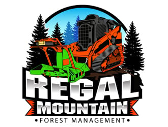 Regal Mountain Forest Management logo design by DreamLogoDesign