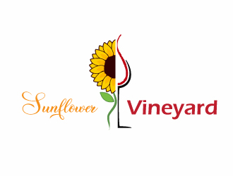 Sunflower Vineyard logo design by xien