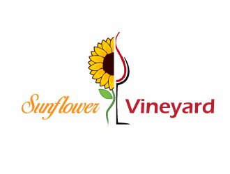 Sunflower Vineyard logo design by xien