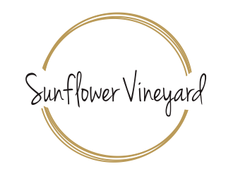 Sunflower Vineyard logo design by Greenlight