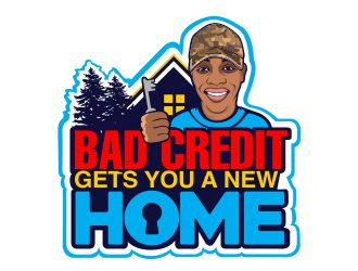 Bad Credit Guarantees You A Home logo design by veron