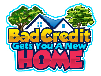 Bad Credit Guarantees You A Home logo design by AamirKhan
