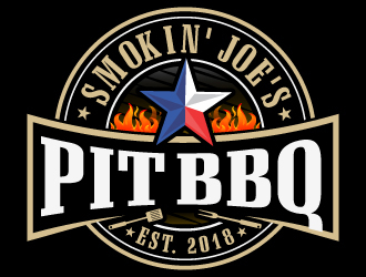 Smokin Joes Pit BBQ logo design by LucidSketch