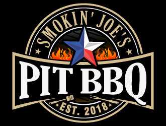 Smokin Joes Pit BBQ logo design by LucidSketch