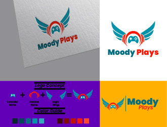 Moody Plays logo design by OktaBriantama