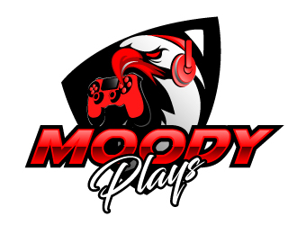Moody Plays logo design by AamirKhan