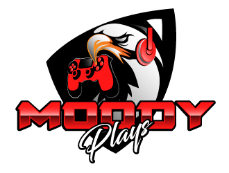 Moody Plays logo design by AamirKhan