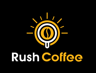 Rush Coffee logo design by Sandip