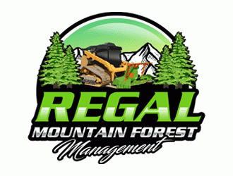 Regal Mountain Forest Management logo design by Bananalicious