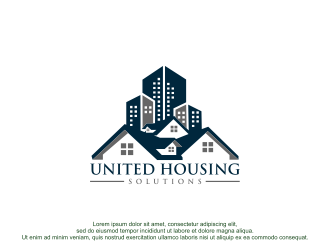 United Housing Solutions logo design by bebekkwek