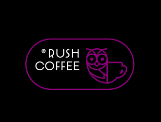 Rush Coffee logo design by Loregraphic