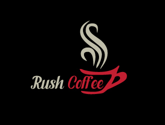 Rush Coffee logo design by nikkl