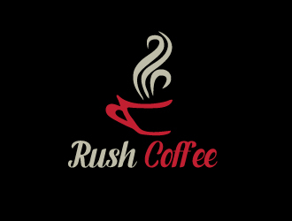 Rush Coffee logo design by nikkl