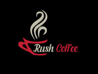 Rush Coffee logo design by nikkl