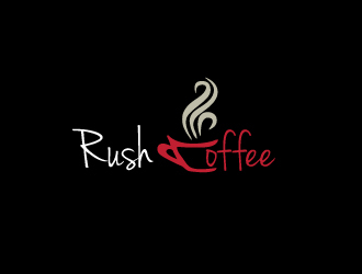 Rush Coffee logo design by nikkl